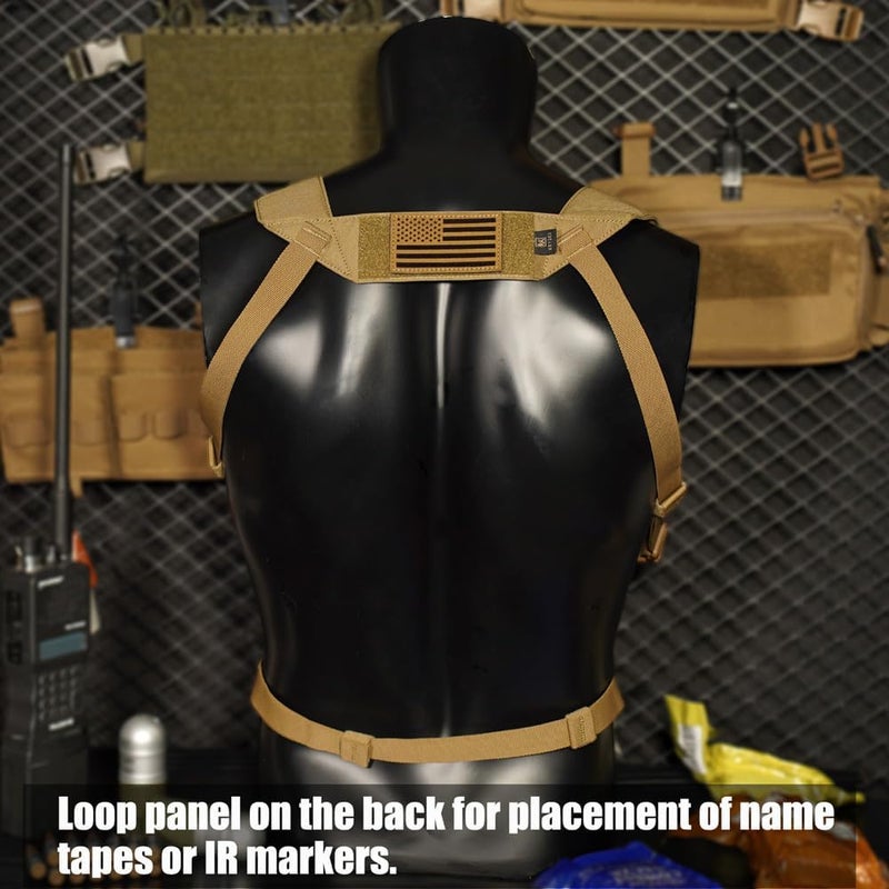 KRYDEX Laser Cut Shoulder Strap H Harness and Back Strap with Quick Release Buckles for MK3 MK4 MK5 Chest Rig - Image 5